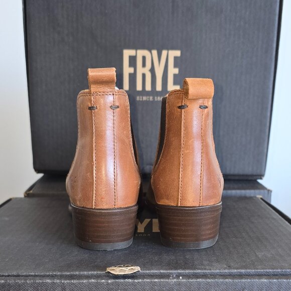 Frye Carson Chelsea Boot Cognac Brand New size 5.5 - Picture 3 of 5